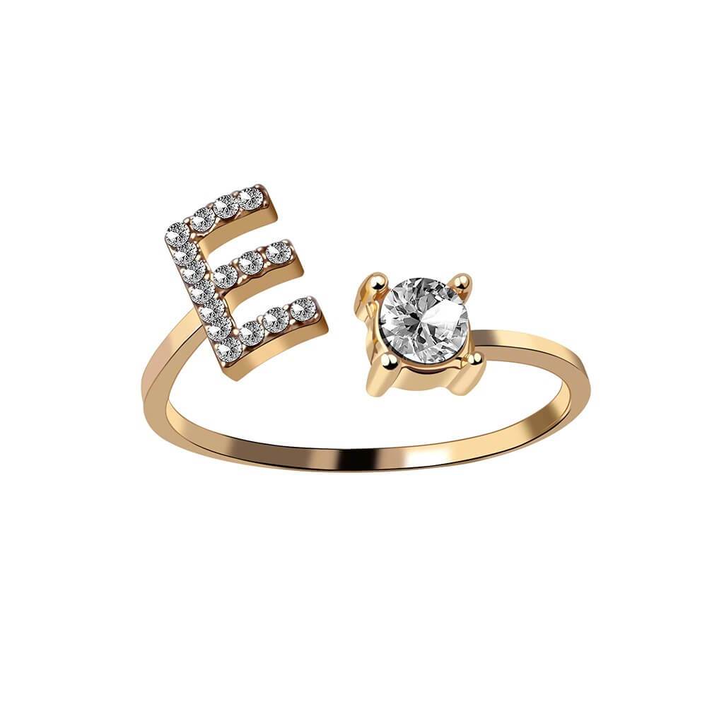 Nyla – Ring mit Anfangsbuchstaben und Zirkonia