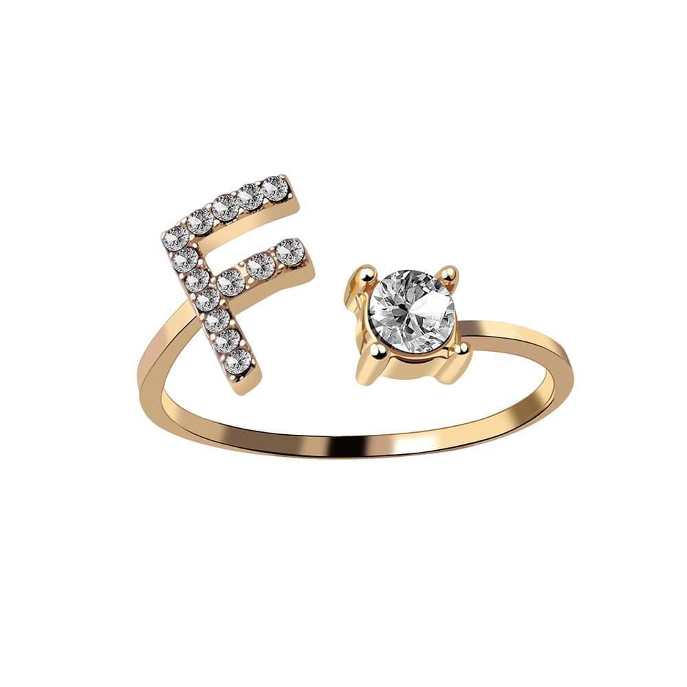 Nyla – Ring mit Anfangsbuchstaben und Zirkonia