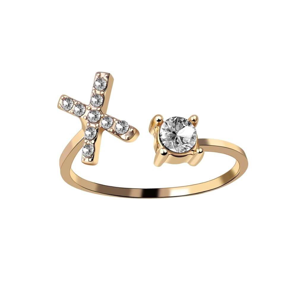 Nyla – Ring mit Anfangsbuchstaben und Zirkonia