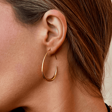 Nica – Zeitgenössische goldene Creolen