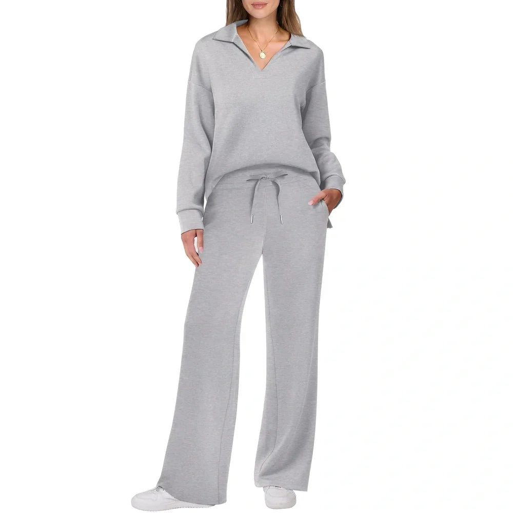 Justina - Entspanntes Set aus Pullover und Hosen für Frauen