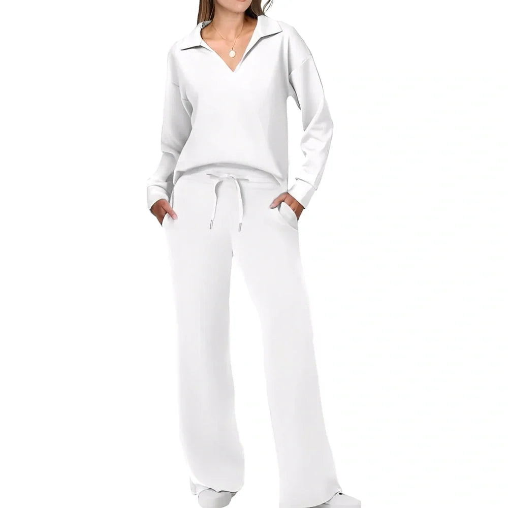 Justina - Entspanntes Set aus Pullover und Hosen für Frauen