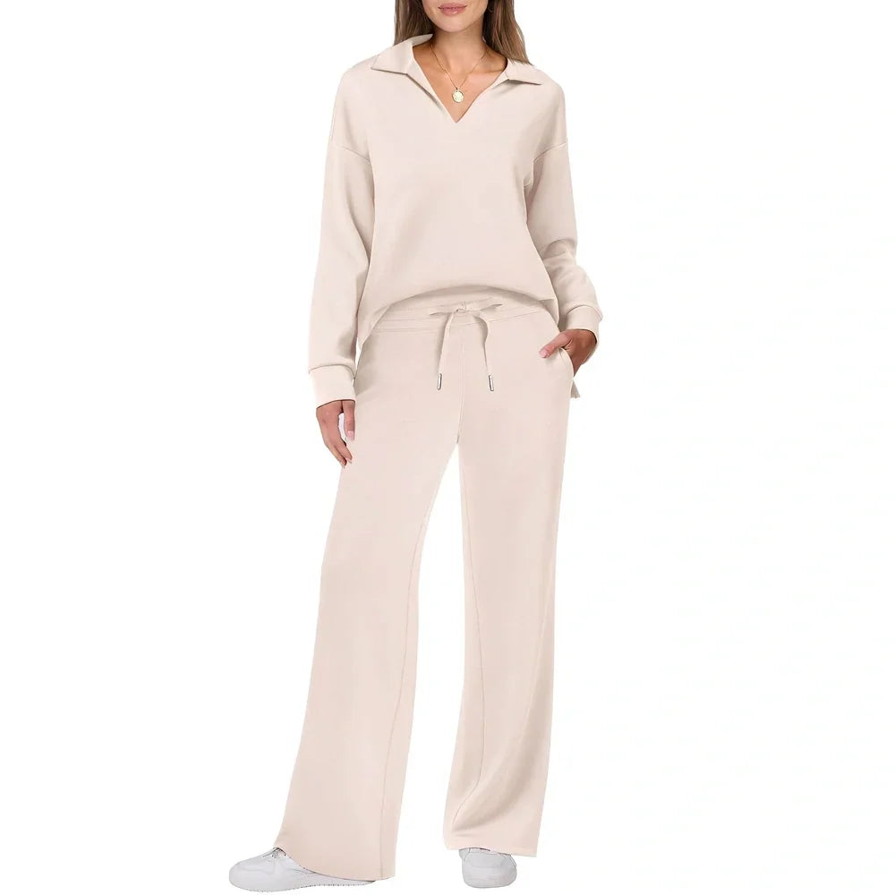 Justina - Entspanntes Set aus Pullover und Hosen für Frauen