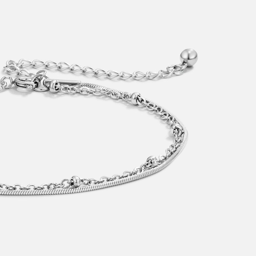 Oya - Mehrschichtiges Silberarmband
