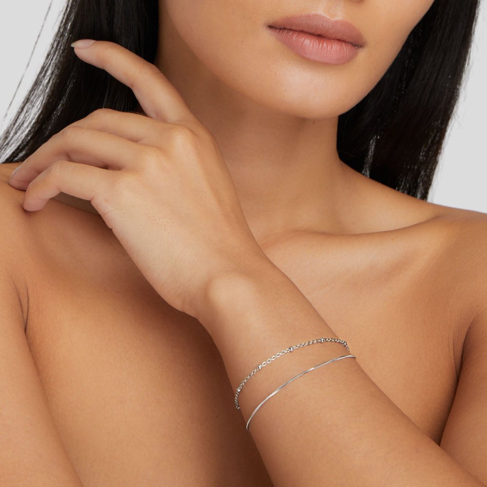 Oya - Mehrschichtiges Silberarmband