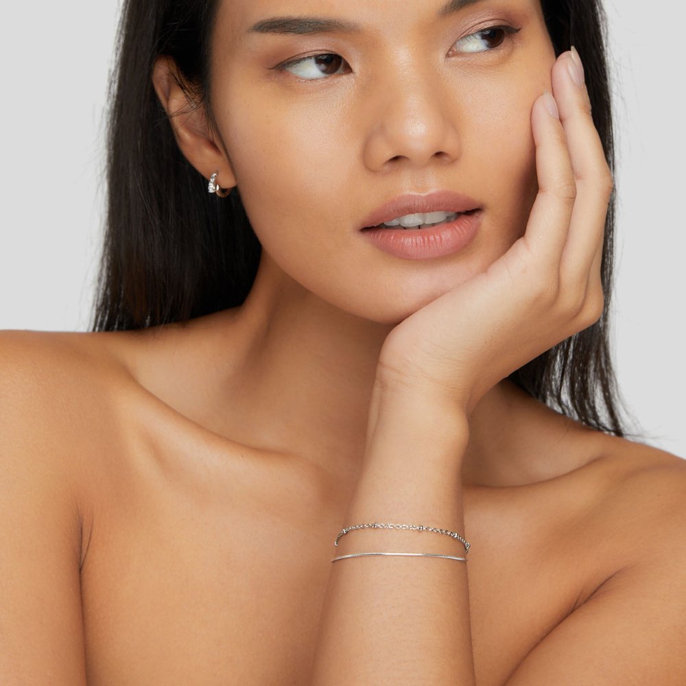 Oya - Mehrschichtiges Silberarmband