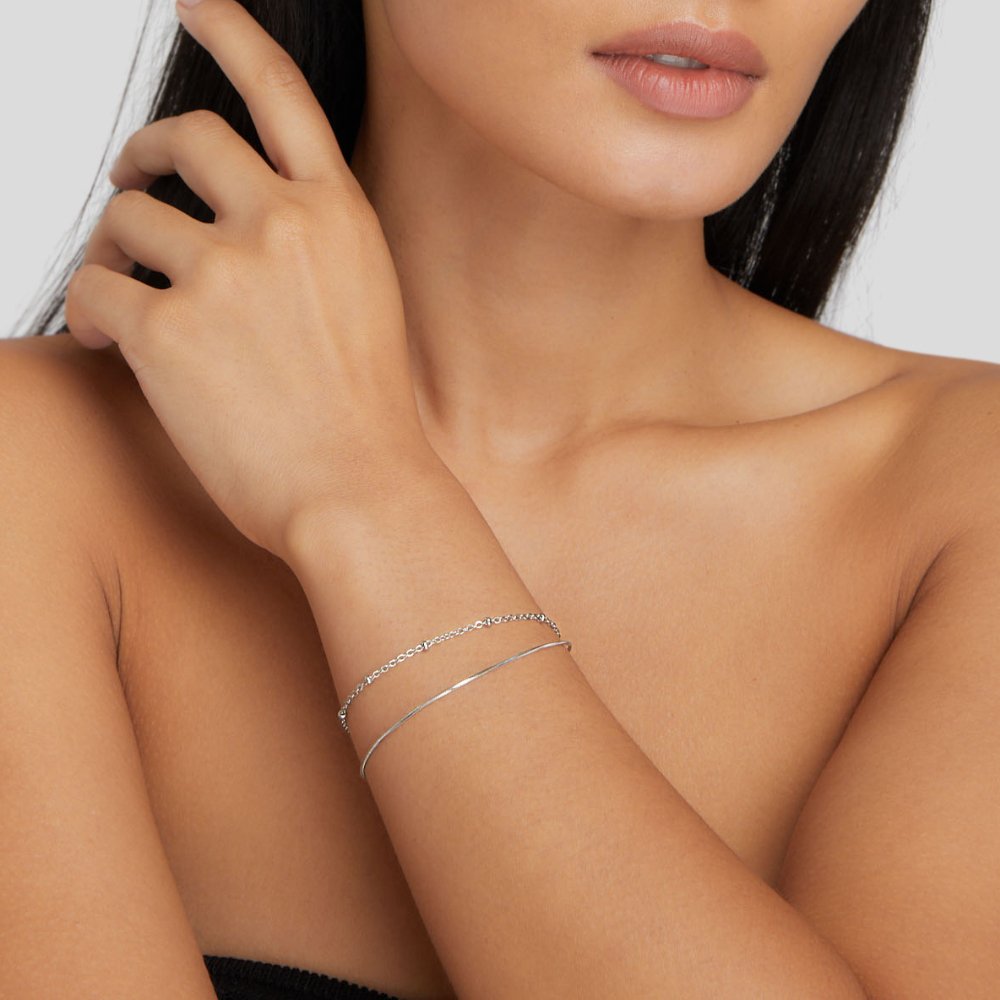 Oya - Mehrschichtiges Silberarmband