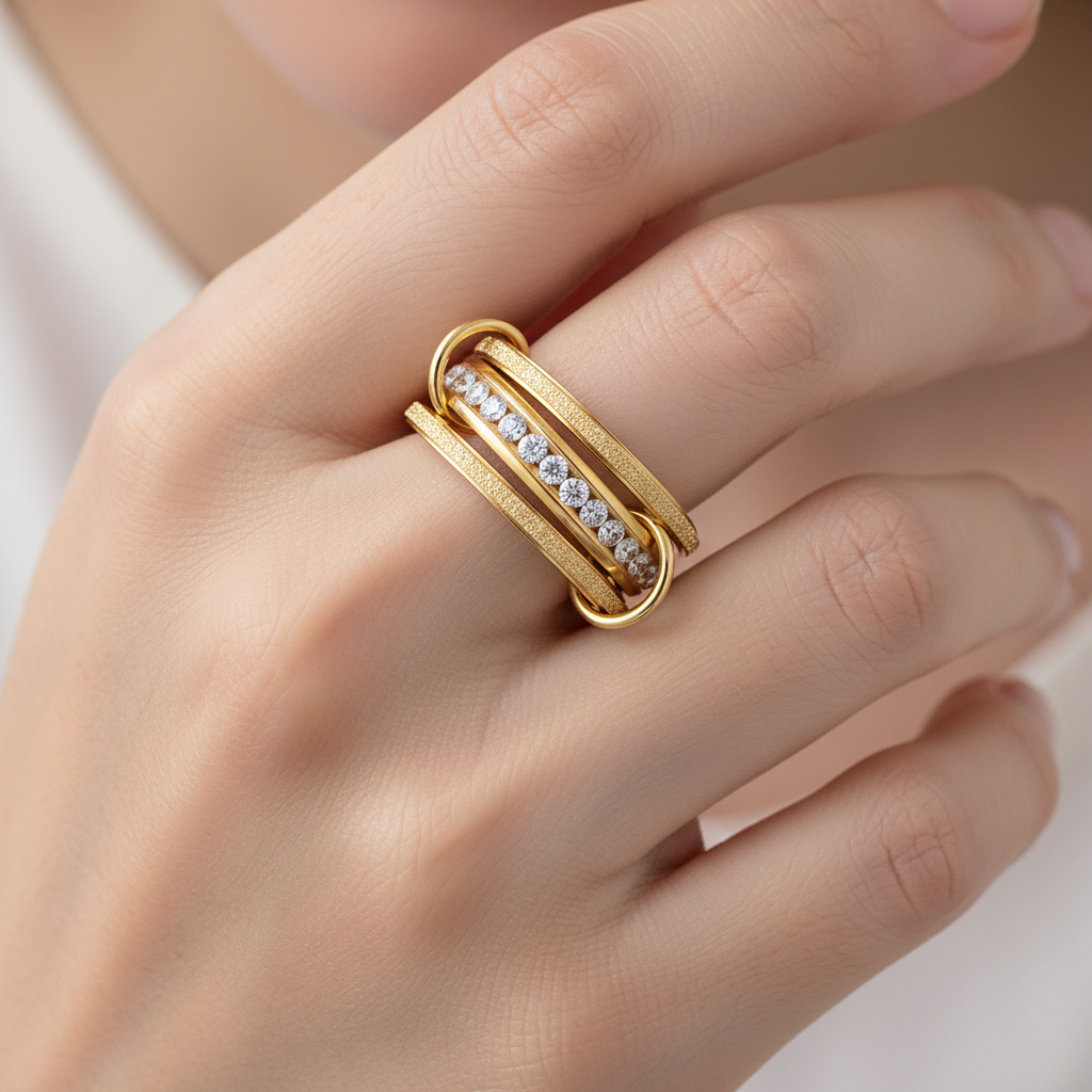 Glenda – Stapelbarer Diamantring