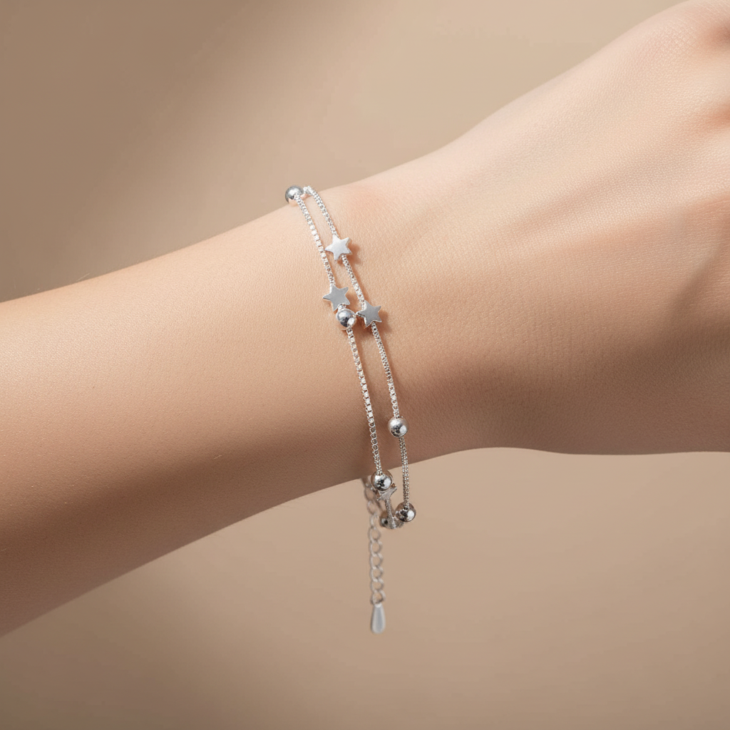Yuna – Doppelkreis-Armband im koreanischen Stil