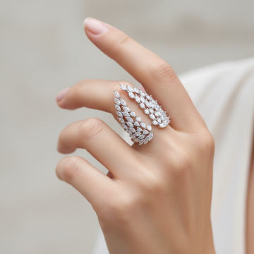 Isaline – Engelsschwingenring aus Silber