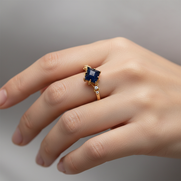 Nerisa – Ring aus dunkler Obsidian