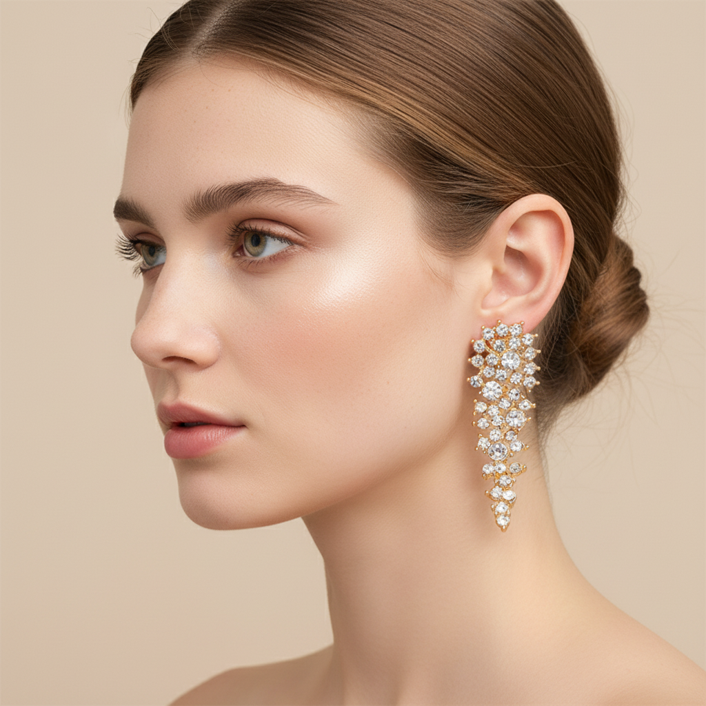 Eloise – Clip-Ohrringe mit Strass ohne Piercing