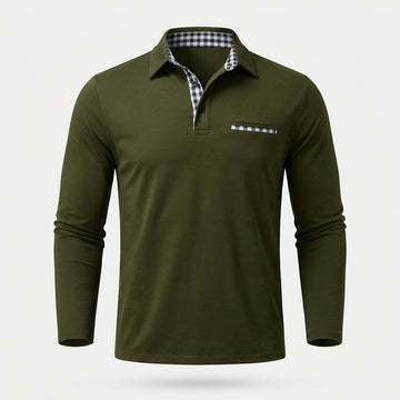 Rupert - Bequemes Herren-Langarm-Poloshirt