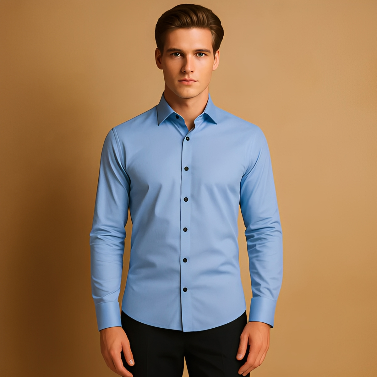Aldous - Herrenhemd mit Stretch und schmalem Design