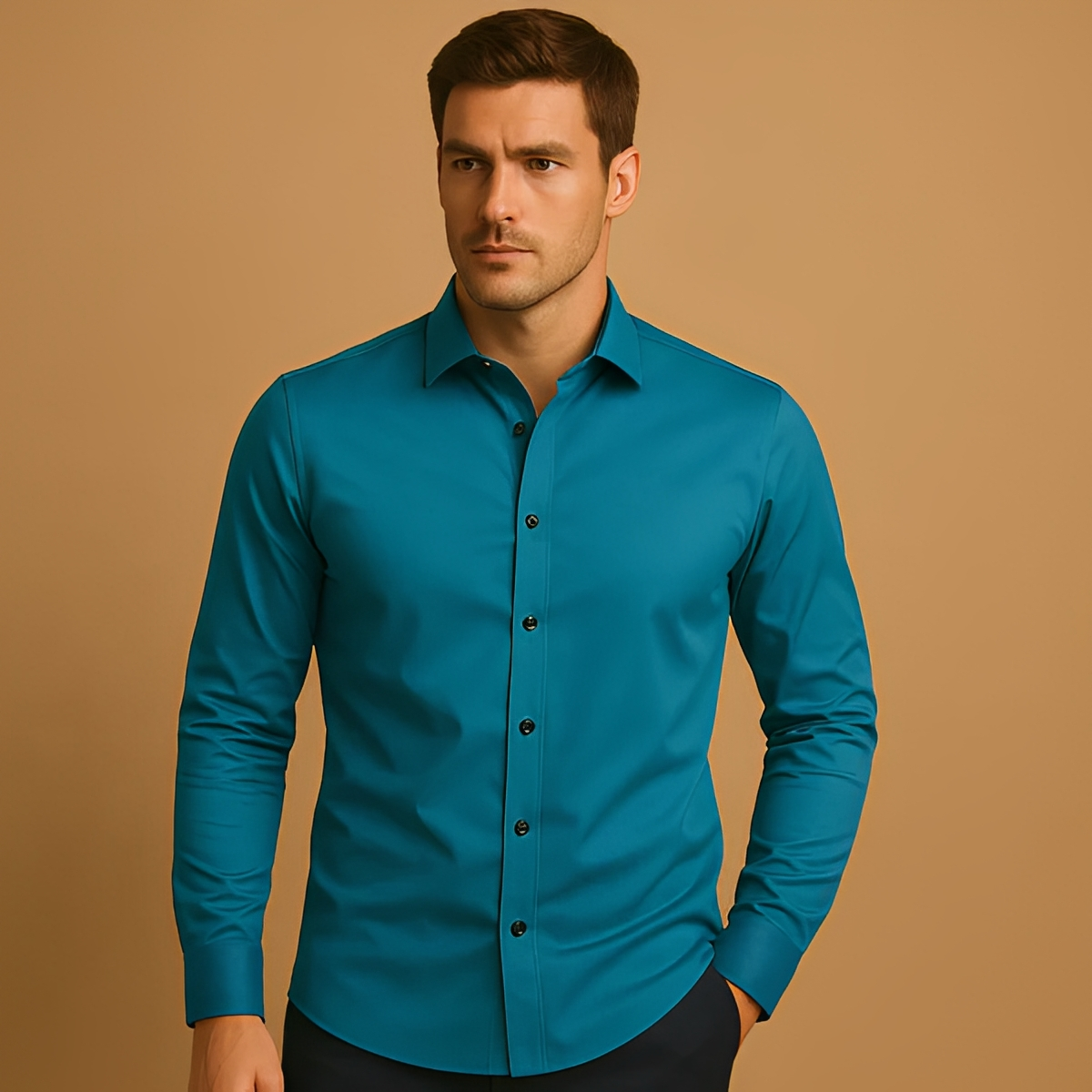 Aldous - Herrenhemd mit Stretch und schmalem Design