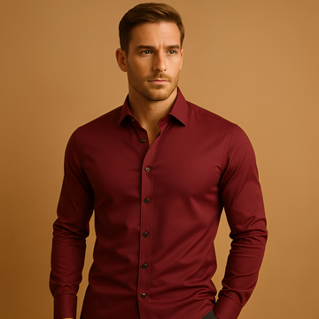 Aldous - Herrenhemd mit Stretch und schmalem Design