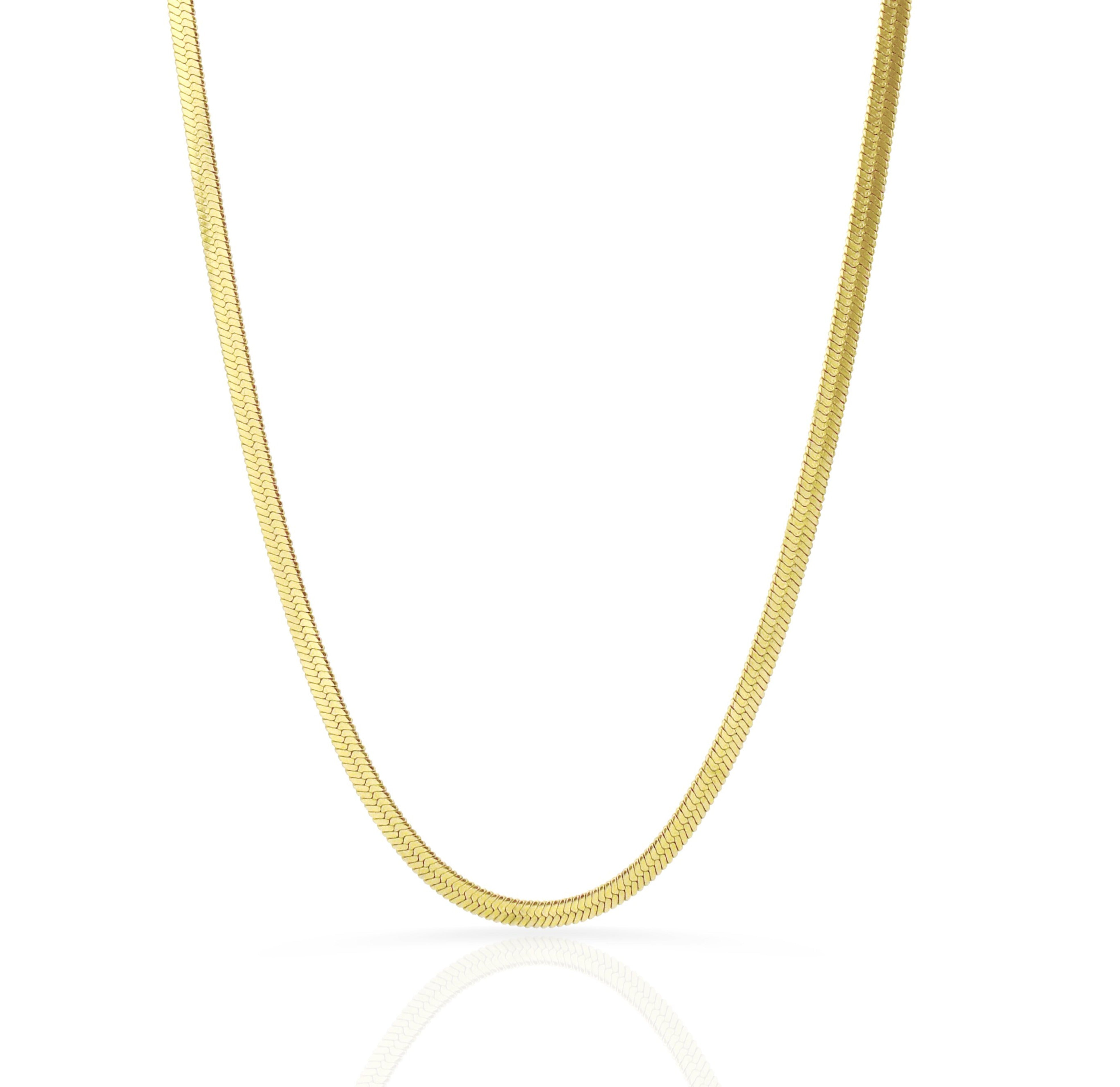 Lucienne - Elegante goldene Schlangen-Halskette