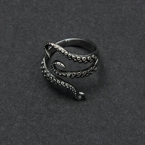 Thalassa – Verstellbarer Ring mit Oktopus-Tentakel