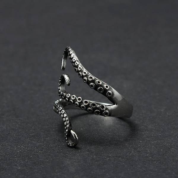 Thalassa – Verstellbarer Ring mit Oktopus-Tentakel