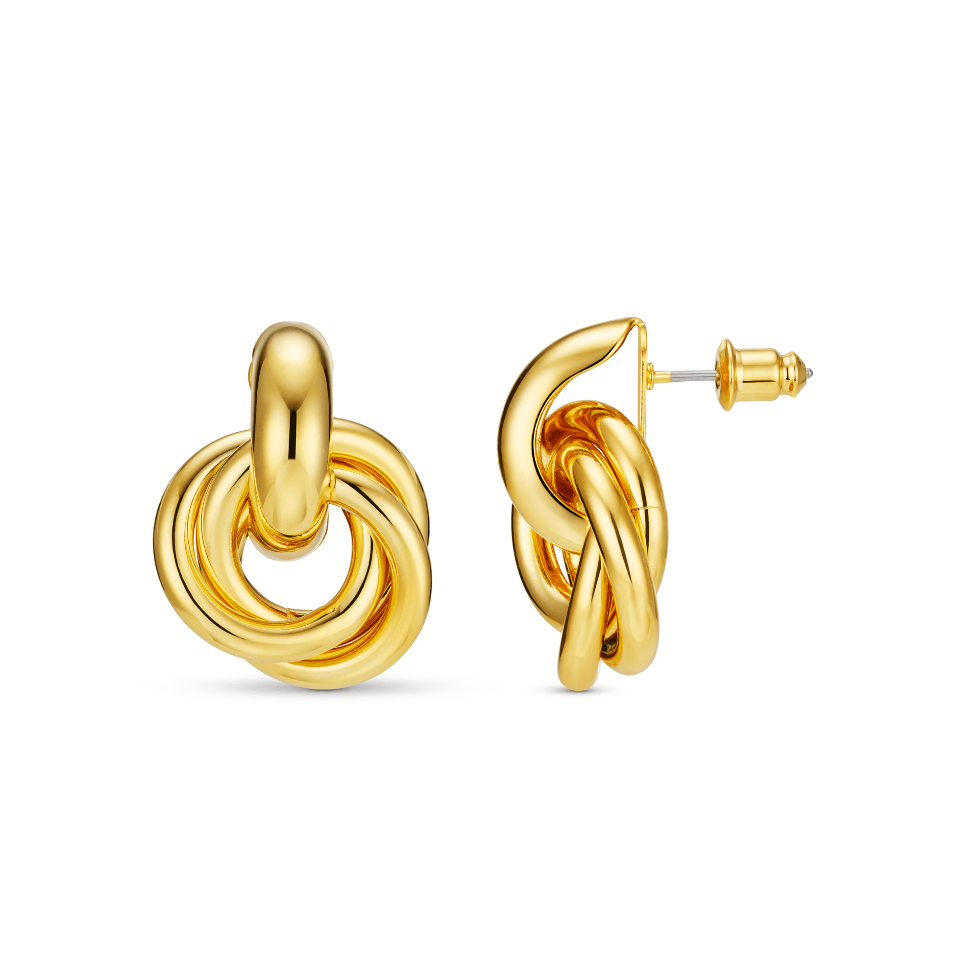 Rania – Geflochtene Designohrringe aus Gold